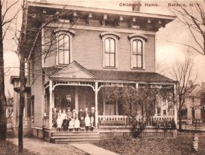 NY Postcard Batavia New York Children's Home