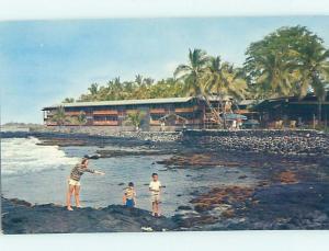 Pre-1980 LODGE MOTEL SCENE Kailua Kona Hawaii HI AE0570