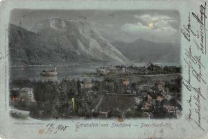 Stadtpark Vienna Austria Gmunden vom birds eye view antique pc Z17457