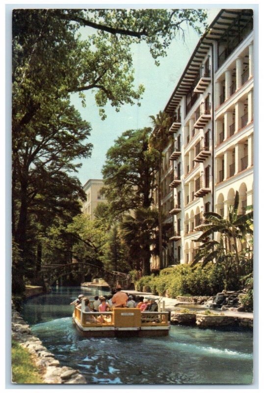 c1960 Exterior View Canoe La Mansion De Rio Hotel San Antonio Texas TX