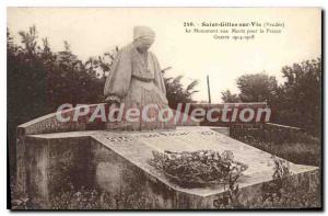 Postcard Old Saint Gilles On Life To The Monument Aux Morts