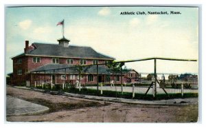 NANTUCKET, MA Massachusetts~ The ATHLETIC CLUB  c1910s Nantucket County Postcard