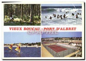 Postcard Modern Landscapes Landes Jogging in the Forest Balgnade Windsurfing ...