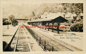 Depot, Pennsylvania, New Brighton, RPPC, Pittsburgh & Lake Erie Railroad Station