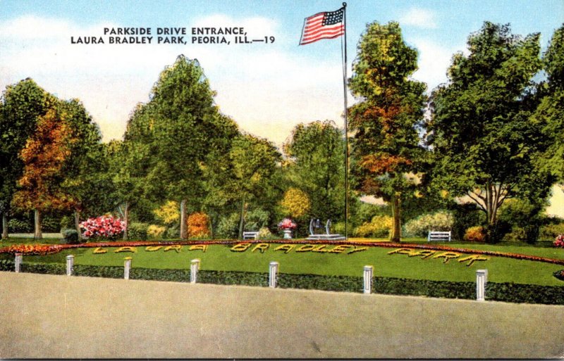 Illinois Peoria Laura Bradley Park Parkside Drive Entrance