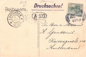 Rolandseck Germany~Blick auf Nonnenwerth & Drachenfels~1907 B&W Postcard