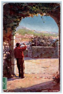 c1910 Cannes - Le Suquet Villes De France Oilette Tuck Art Antique Postcard