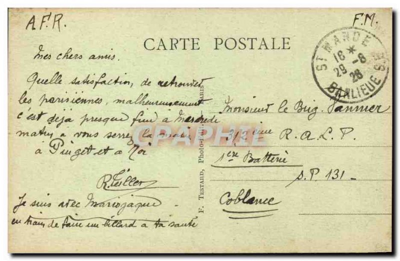 Paris Old Postcard Boulevard St martin