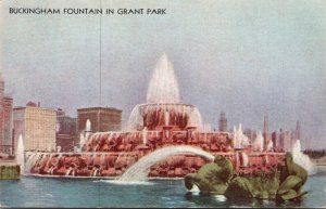 Illinois Chicago Grant Park Buckingham Fountain 1943