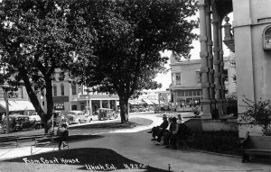 RPPC Court House UKIAH, CA Cecille Grill Patterson Photo c1930s Vintage Postcard