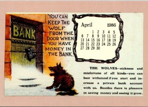 Calendar Card April 1988