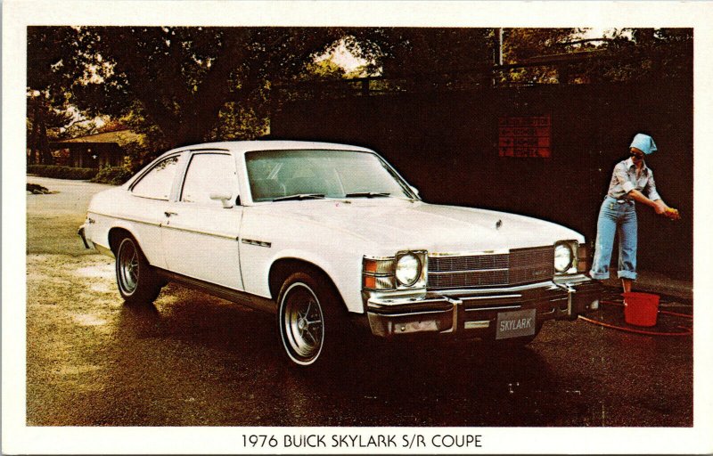 Vintage 1976 Buick Skylark S/R Coupe Advertising Postcard