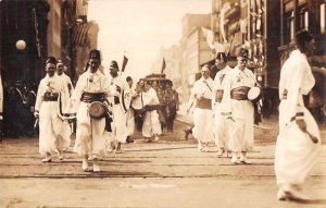 Indianapolis Indiana Shrine Convention Parade Scene Real Photo Postcard AA7302