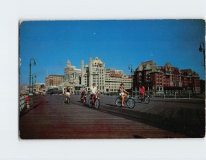 Postcard Bicycle along the Wooden Way, Atlantic City, New Jersey