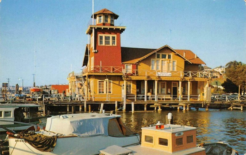 VALLEJO, CA Yacht Club Mare Island Blvd. Solano County c1950s Vintage Postcard