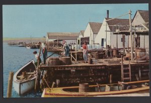 PEI Prince Edward Island RUSTICO HARBOUR Fishing Boats ~ Chrome