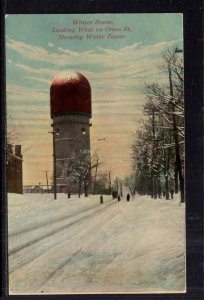 Winter Scene,Water Tower,Ypsilanti,MI