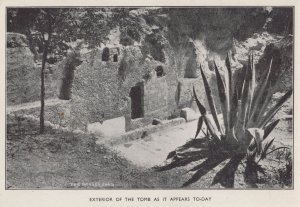 Golgotha Tomb Exterior Jerusalem Israel Old Postcard