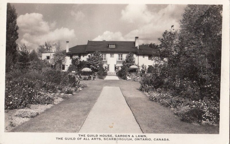 Postcard RPPC The Guild House Garden & Lawn Ontario Canada