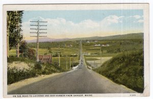 On The Road To Lucerne and Bar Harbor From Bangor, Maine