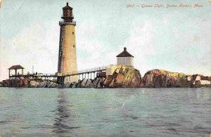 Groves Lighthouse Boston Harbor Massachusetts 1907 postcard