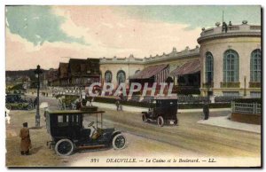 Old Postcard Deauville Casino and Boulevard