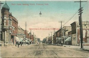 NE, Fremont, Nebraska, Main Street Looking North, L.V. Stump