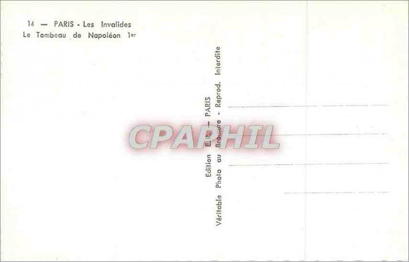 Modern Postcard Paris Invalides Napoleon's Tomb 1