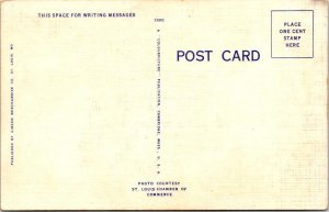 MO Missouri GIANT PANDA BEAR~HAPPY St Louis Zoo ca1940's Linen ANIMAL Postcard