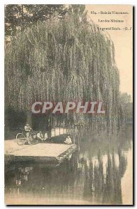 Old Postcard Bois de Vincennes, Lac des Minimes Grand Saule
