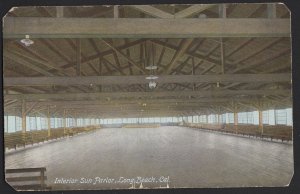 California LONG BEACH Interior Sun Parlor Postally Used Pub by M. Rieder~ Und/B