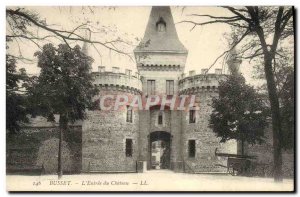 Old Postcard Busset L & # 39Entree du Chateau