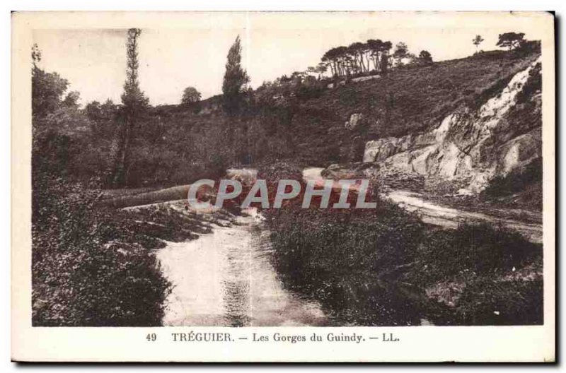 Old Postcard Treguier Gorges du Guindy