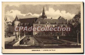 Old Postcard Grenoble Hotel De Ville