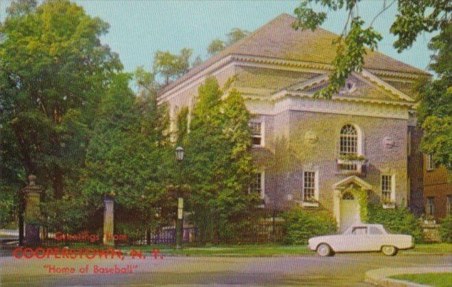 New York Cooperstown Alfred Corning Gymnasium and Entrance To Cooper Park 1963