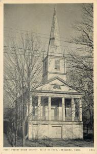 JONESBORO, Tennessee  TN   FIRST PRESBYTERIA CHURCH built 1845   Postcard