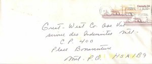 Entier Postal Stationery Postal Canadian Charter Boat