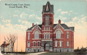 J36/ Grand Rapids Wisconsin Postcard c1910 Wood County Court House  9