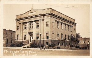 G27/ Boone Iowa RPPC Postcard 1927 Masonic Temple Building