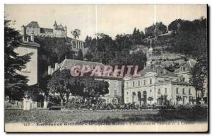 Old Postcard Environs de Grenoble Uriage Les Bains I Etablissement Thermal an...