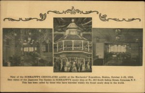 Schrafft's Chocolates Exhibit Mechanics Expo Boston MA 1910 Postcard