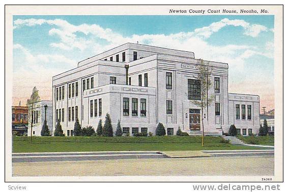 Exterior, Newton County Court House, Neosho, Missouri,   00-10s