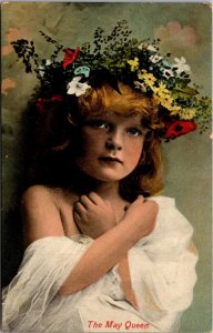 Young Girl The May Queen 1910