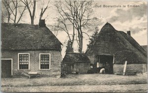 Netherlands Oud Boerenhuis te Emmen Vintage Postcard 01.42