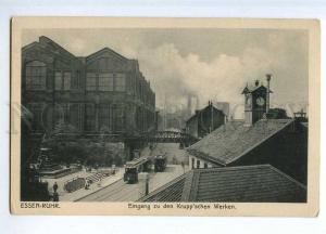 190652 GERMANY ESSEN RUHR Krupp Plant entrance OLd postcard