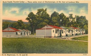 Tennessee Chattanooga Lookout 1950s Rock Castle Lodge Tichnor Postcard 22-10407