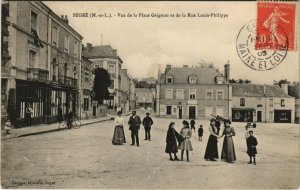 CPA SEGRE Vue de la Place Grignon et de la Rue Louis Philippe (127351)