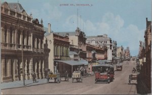 Postcard Queen St Brisbane Queensland Australia