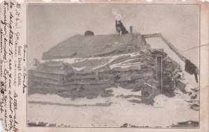 Sour Dough Cabin From Alaska Old 1907 Postcard Please Read