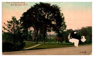 1915 View in Rochelle Park, New Rochelle, NY Postcard